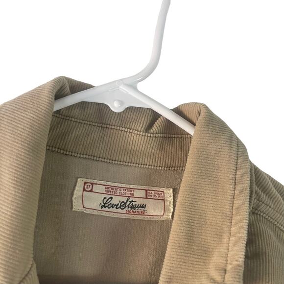 Levi Strauss Women's Size Small Corduroy Tan Button Up Jacket - Picture 4 of 7